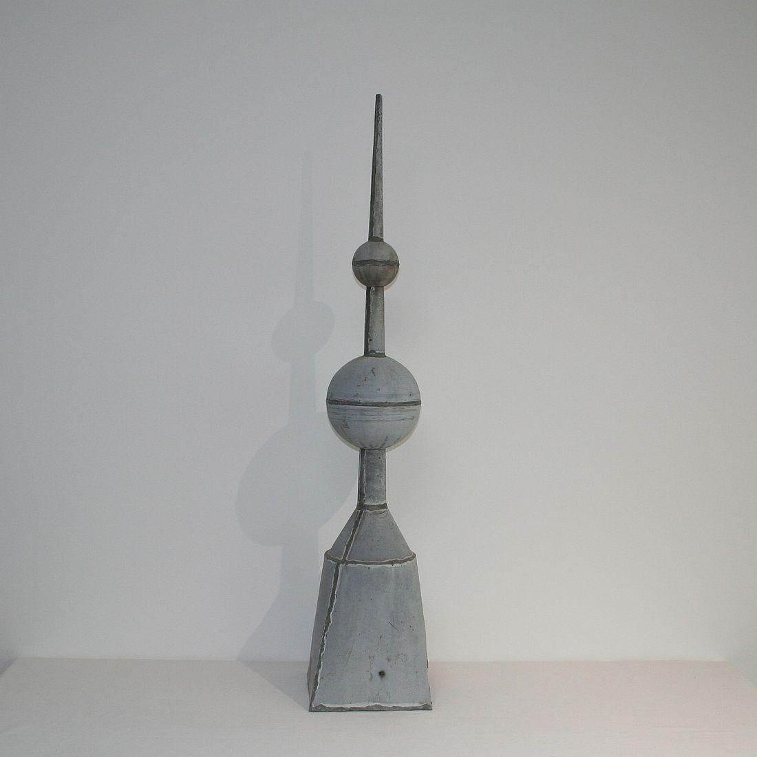 Belle Époque 19th Century French Zinc Roof Finial