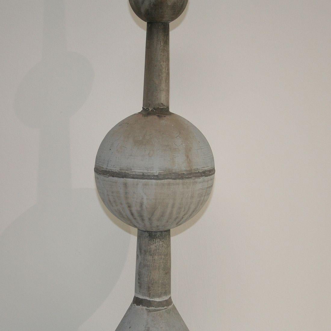 19th Century French Zinc Roof Finial 2