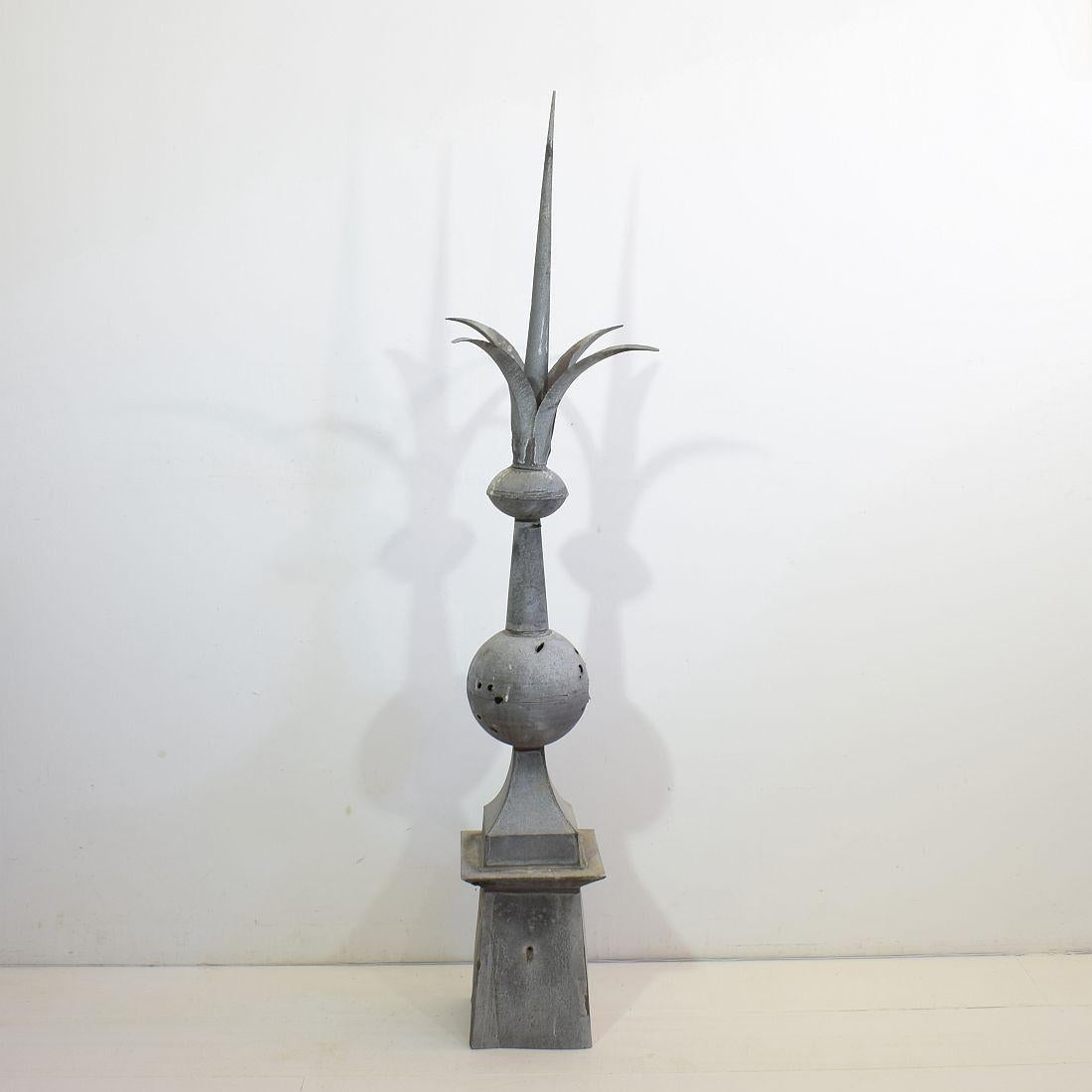 19th Century French Zinc Roof Finial 1