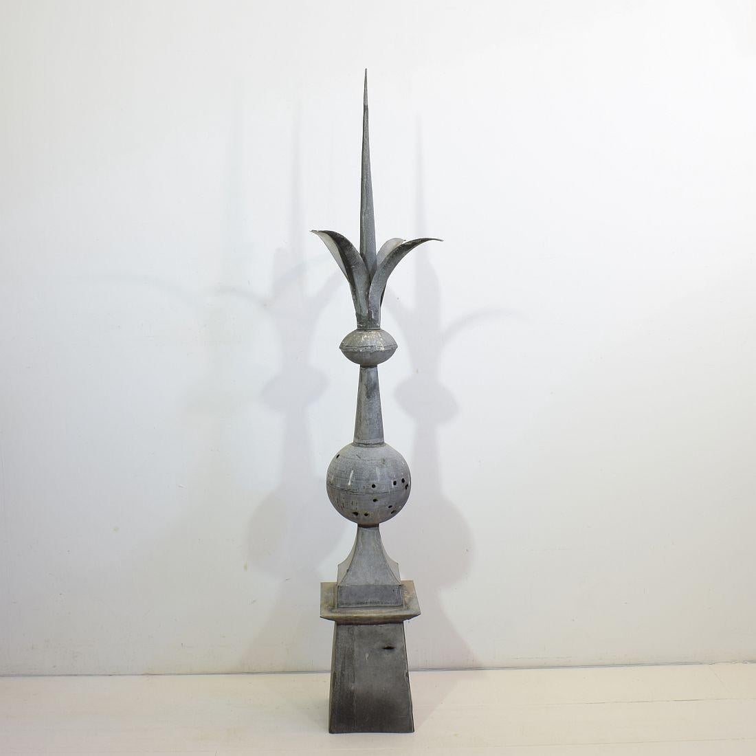 19th Century French Zinc Roof Finial 2