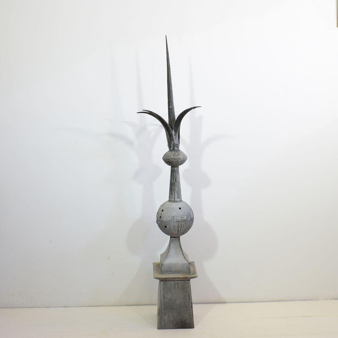 19th Century French Zinc Roof Finial 3