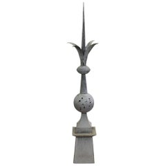 19th Century French Zinc Roof Finial
