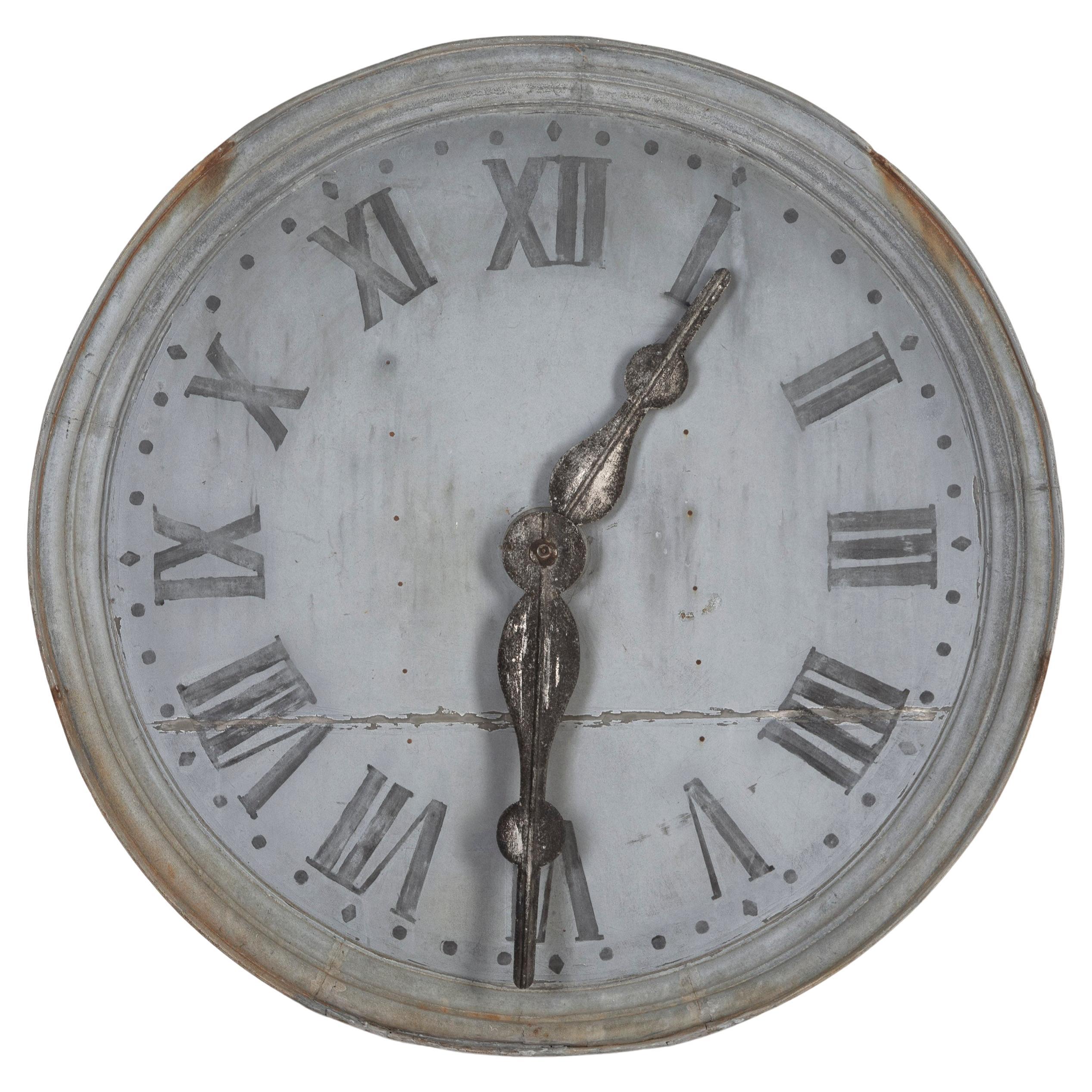 Large 19th C. French tower clock face at 1stDibs