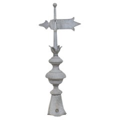 19th Century French Zinc Weathervane Roof Finial