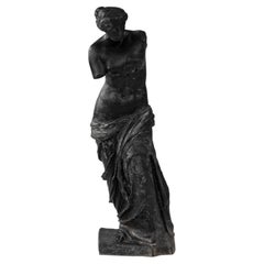 19th Century French ZnAl Sculpture Of Diana