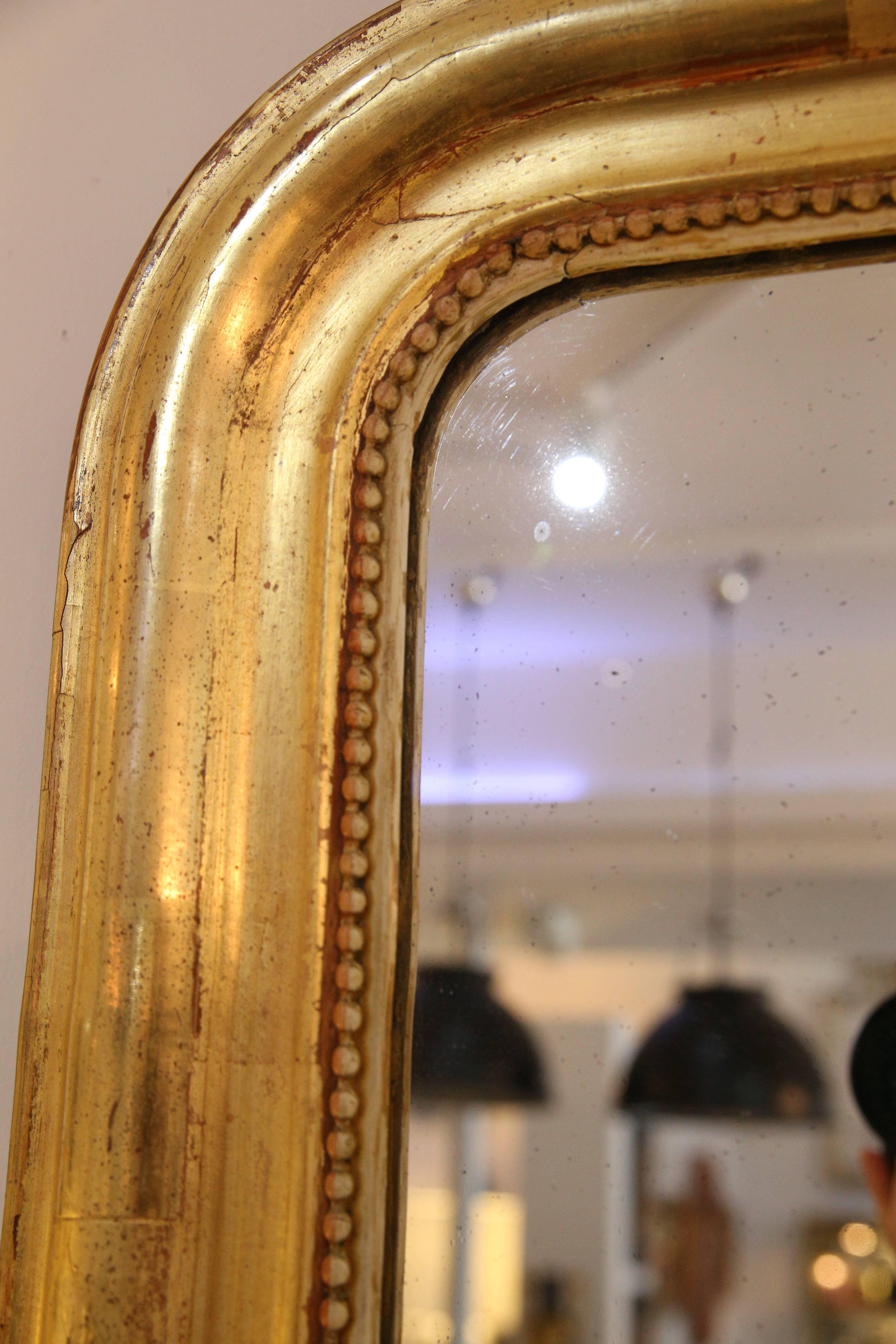19th Century French, Louis Phillipe Giltwood Mirror 4