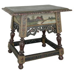 19th Century Friesland Painted End Table