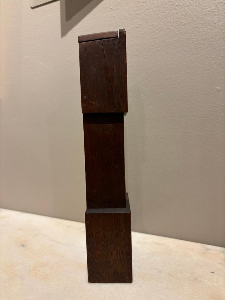 Orologio in miniatura dei nonni in legno di Oak Oak del 19° secolo in vendita 5