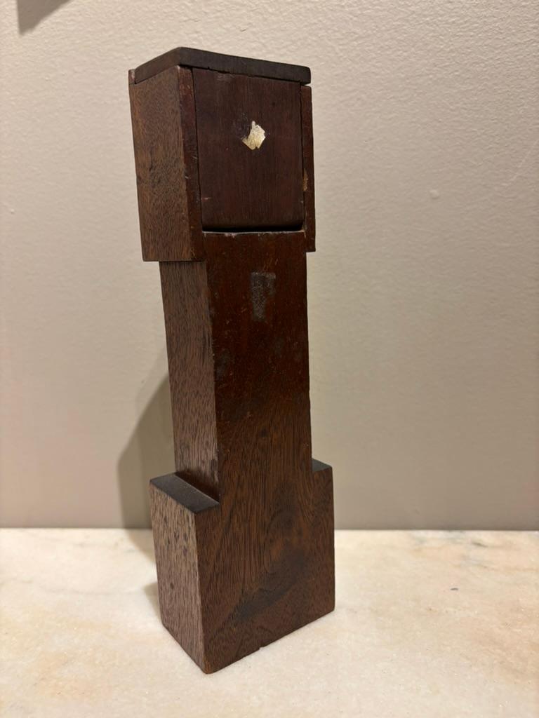 Orologio in miniatura dei nonni in legno di Oak Oak del 19° secolo in vendita 7