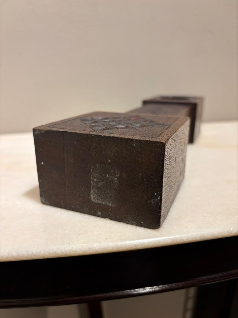Orologio in miniatura dei nonni in legno di Oak Oak del 19° secolo in vendita 9