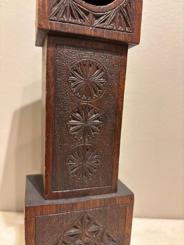 XIX secolo Orologio in miniatura dei nonni in legno di Oak Oak del 19° secolo in vendita
