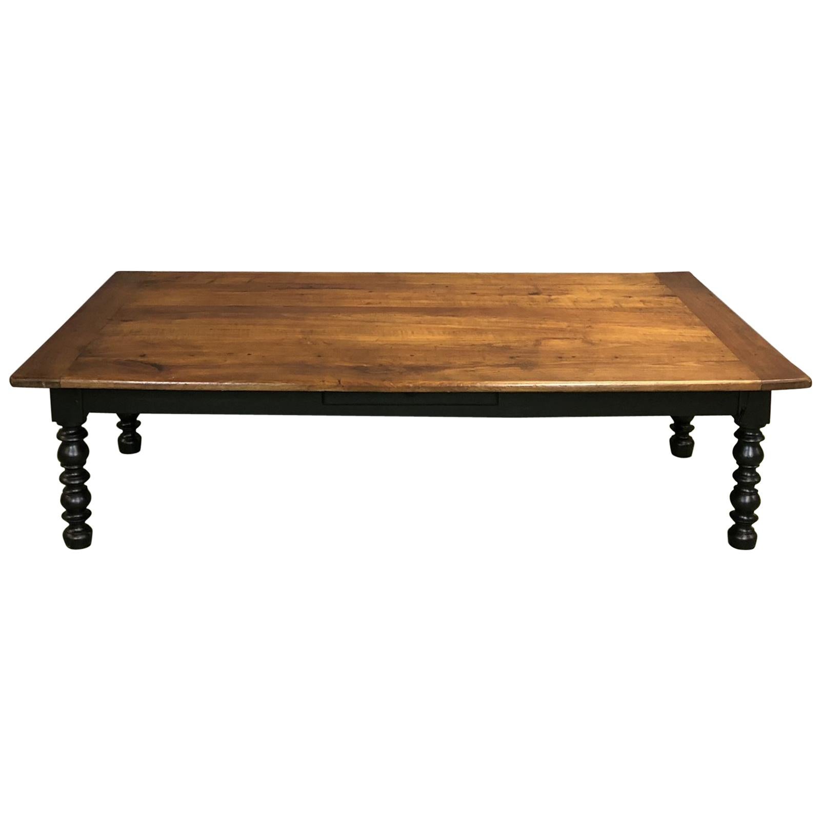 19th Century Fruit Wood Coffee Table For Sale