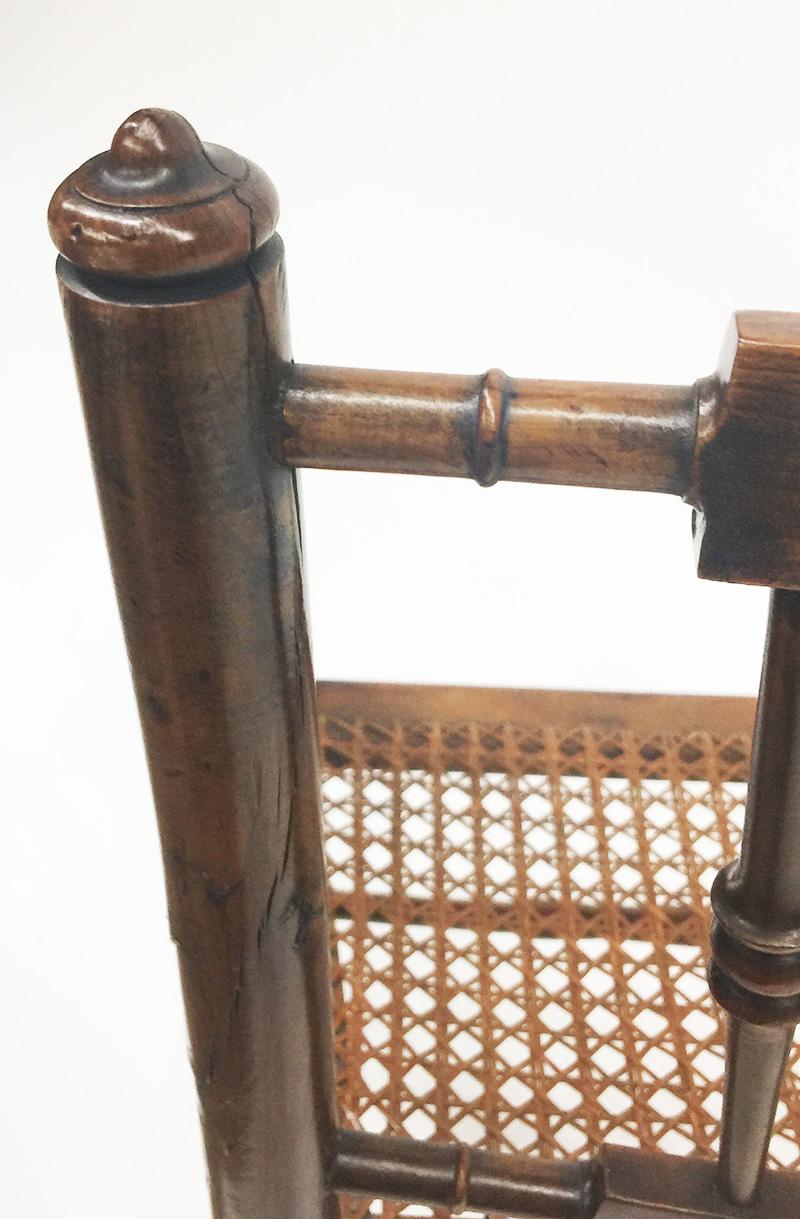 19th Century English fruit wooden child's chair For Sale 6