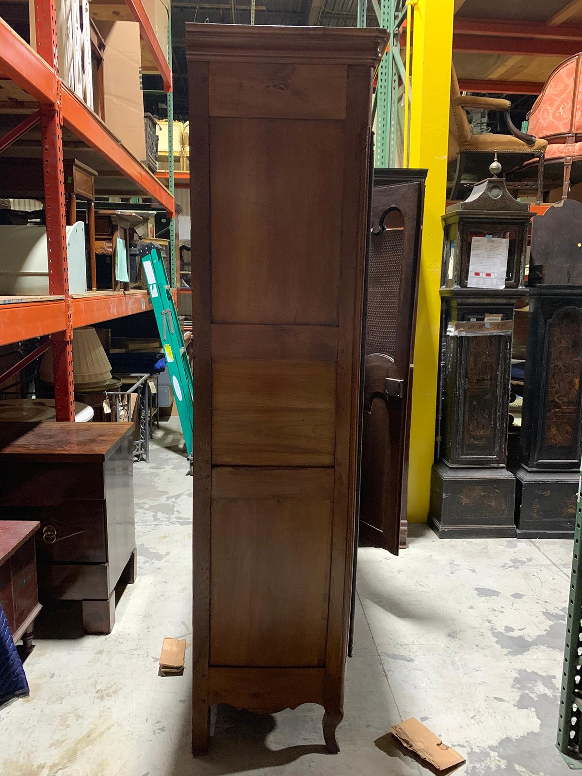 Wood 19th Century Fruitwood Armoire with Wire Doors