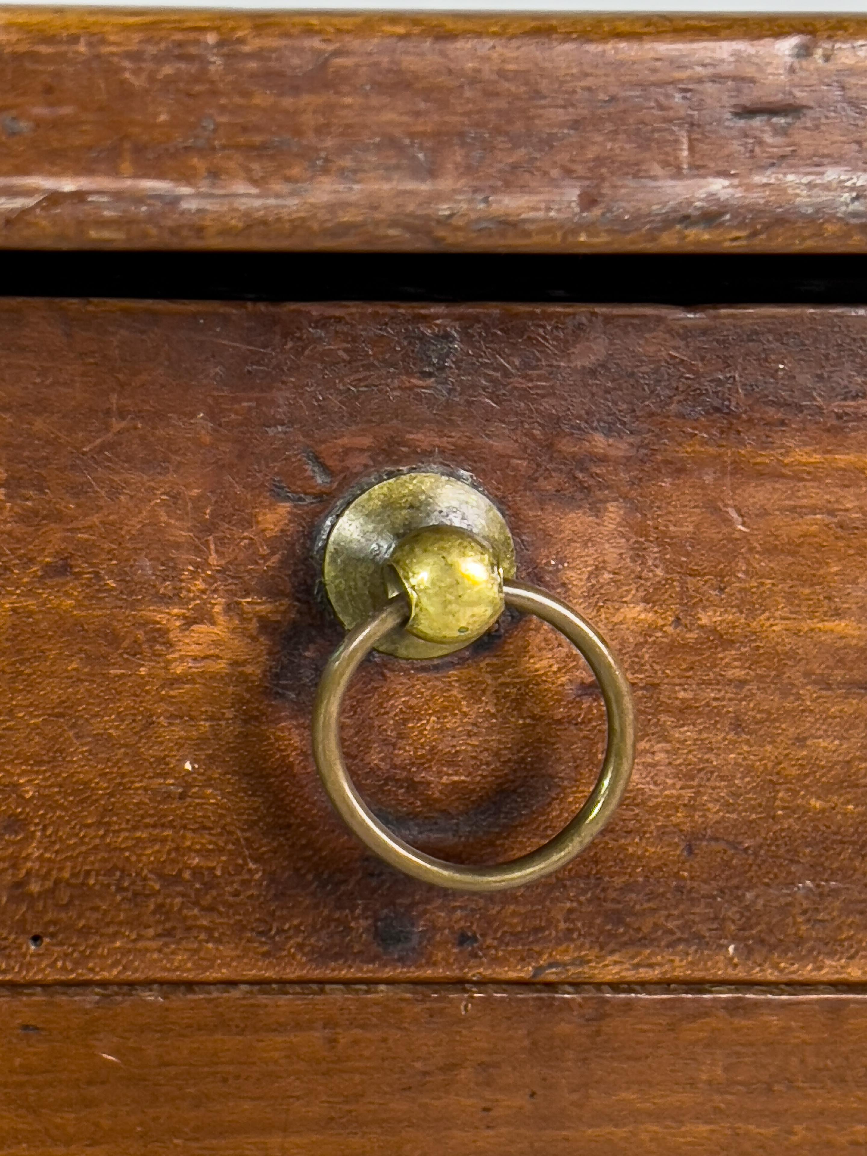 Hand-Crafted 19th Century Fruitwood Farmhouse Table