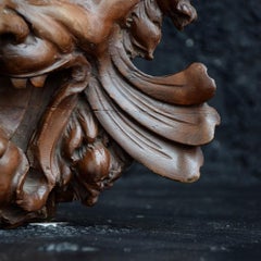 19th Century Fruitwood Greenman Fragment