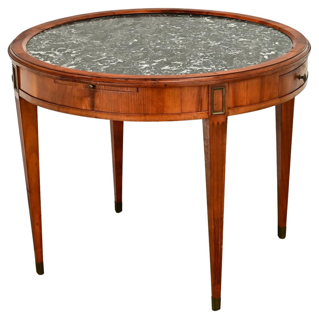 19th Century Fruitwood & Marble Gueridon