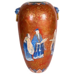 Fukagawa-Vase aus dem 19. Jahrhundert