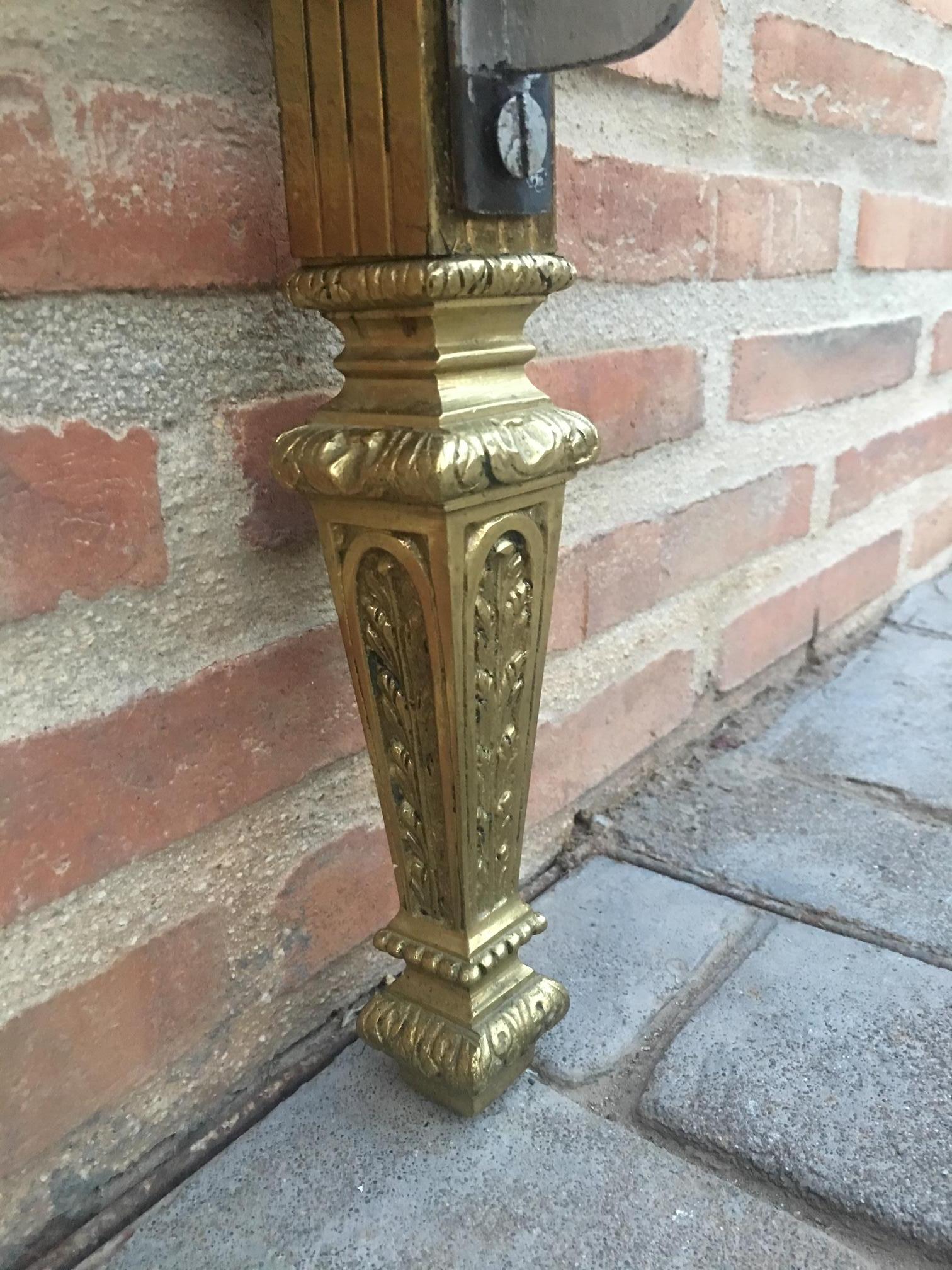 19th Century Full Bedroom French Belle Époque Bronze Iron Brass and Glass 6