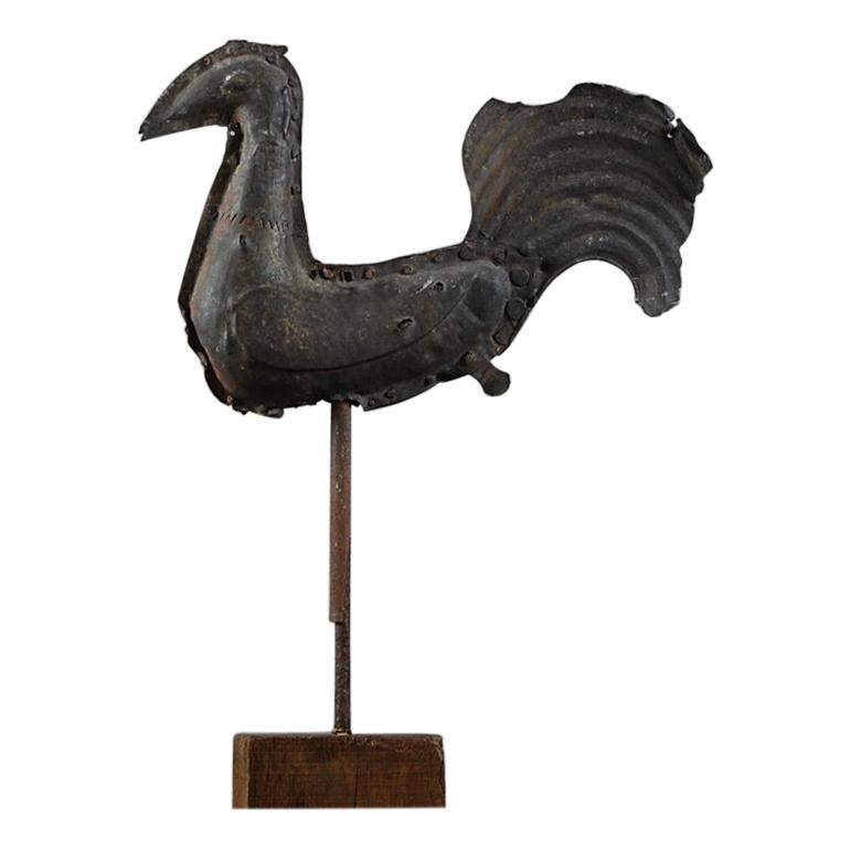 19th Century Full Bodied Weathervane Cockerel