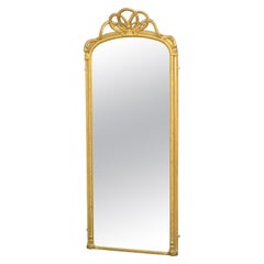 miroir en bois doré pleine longueur du 19ème siècle H75″