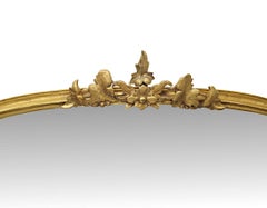 19th Century Fully Restored  Archtop Giltwood Overmantel Mirror