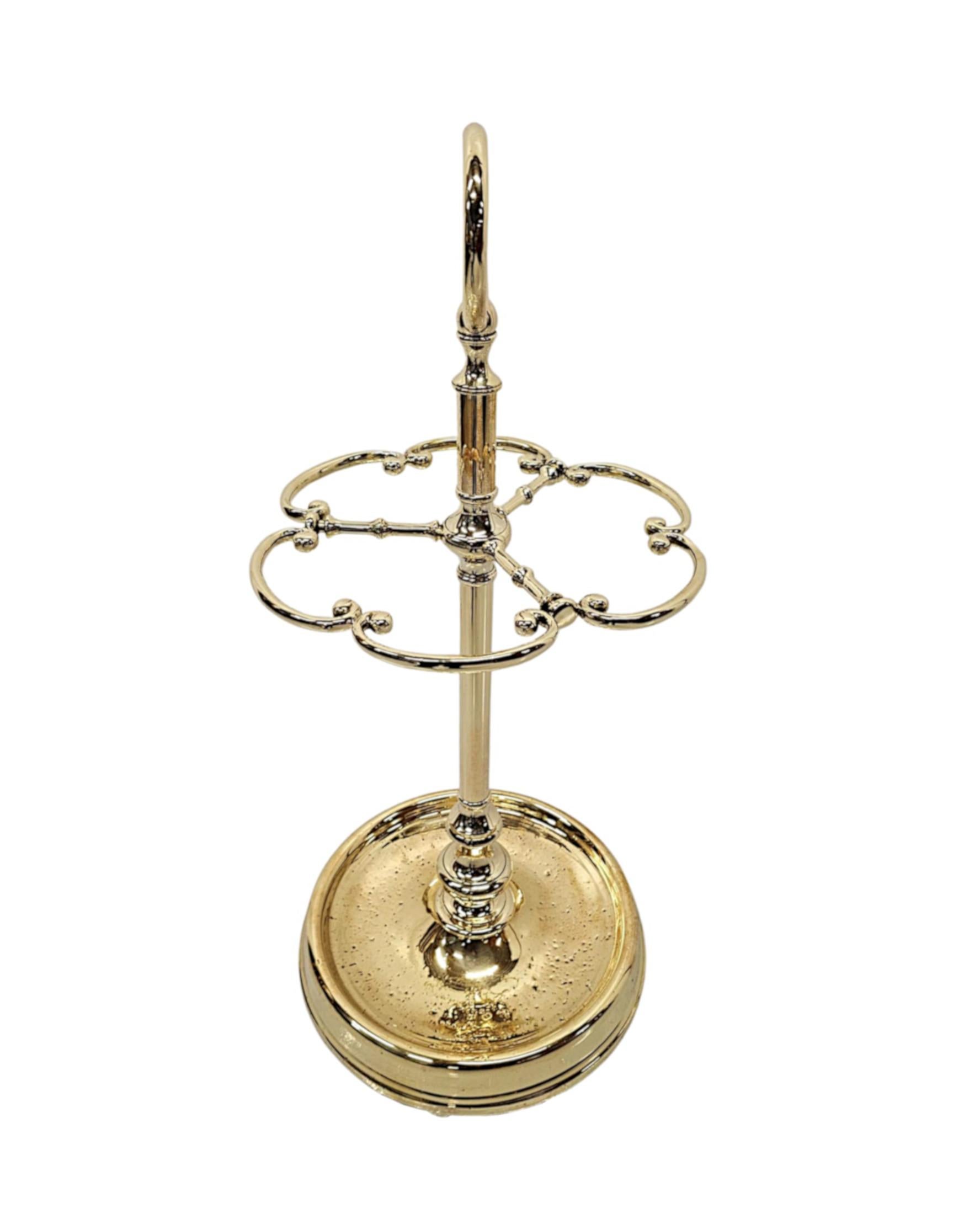 19th Century Fully Restored Brass Stick or Umbrella Stand In Good Condition For Sale In Dublin, IE