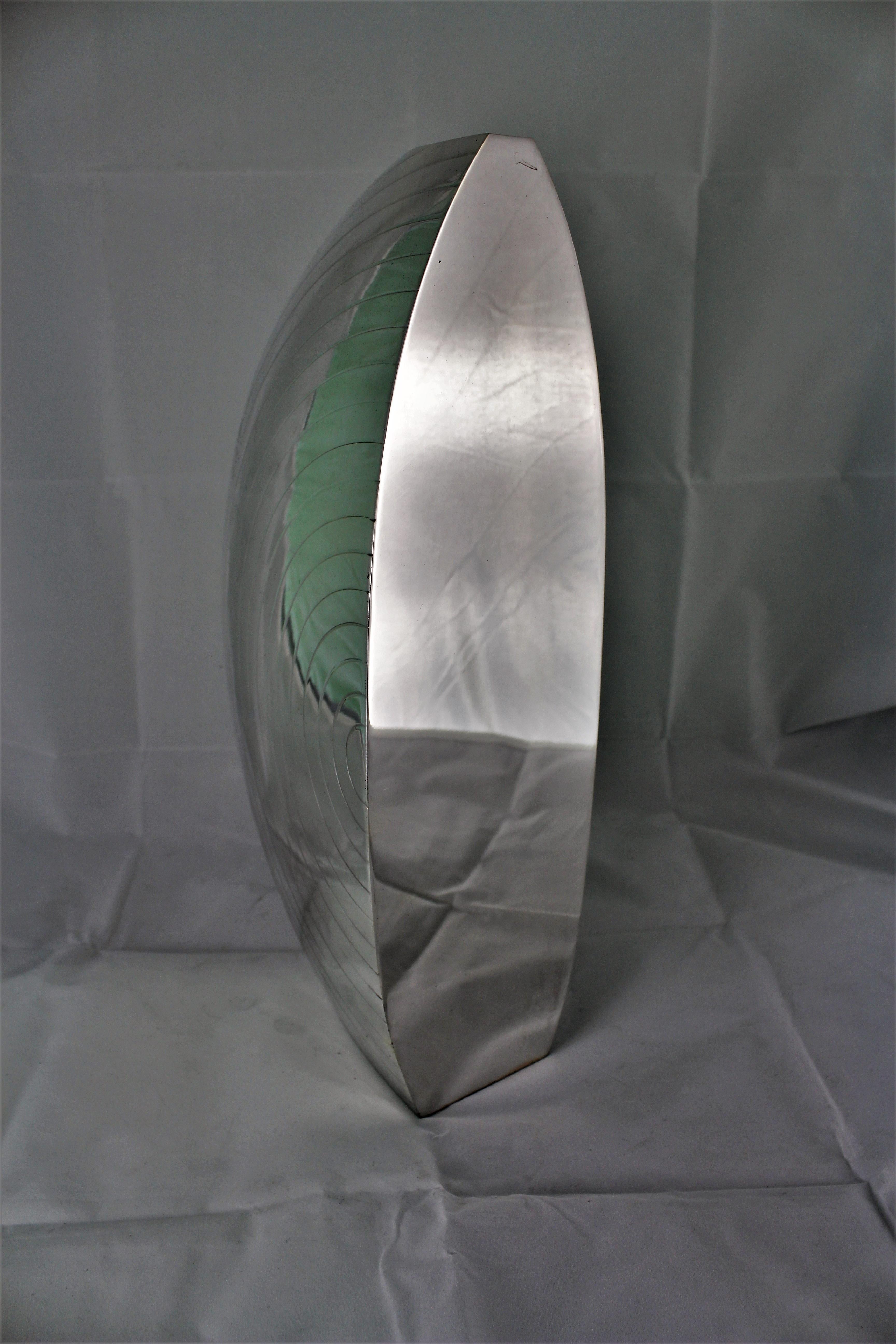20th Century Futurist Silver Sail Flower Vase by Luigi Diani Milan Italy, 1920s For Sale 5