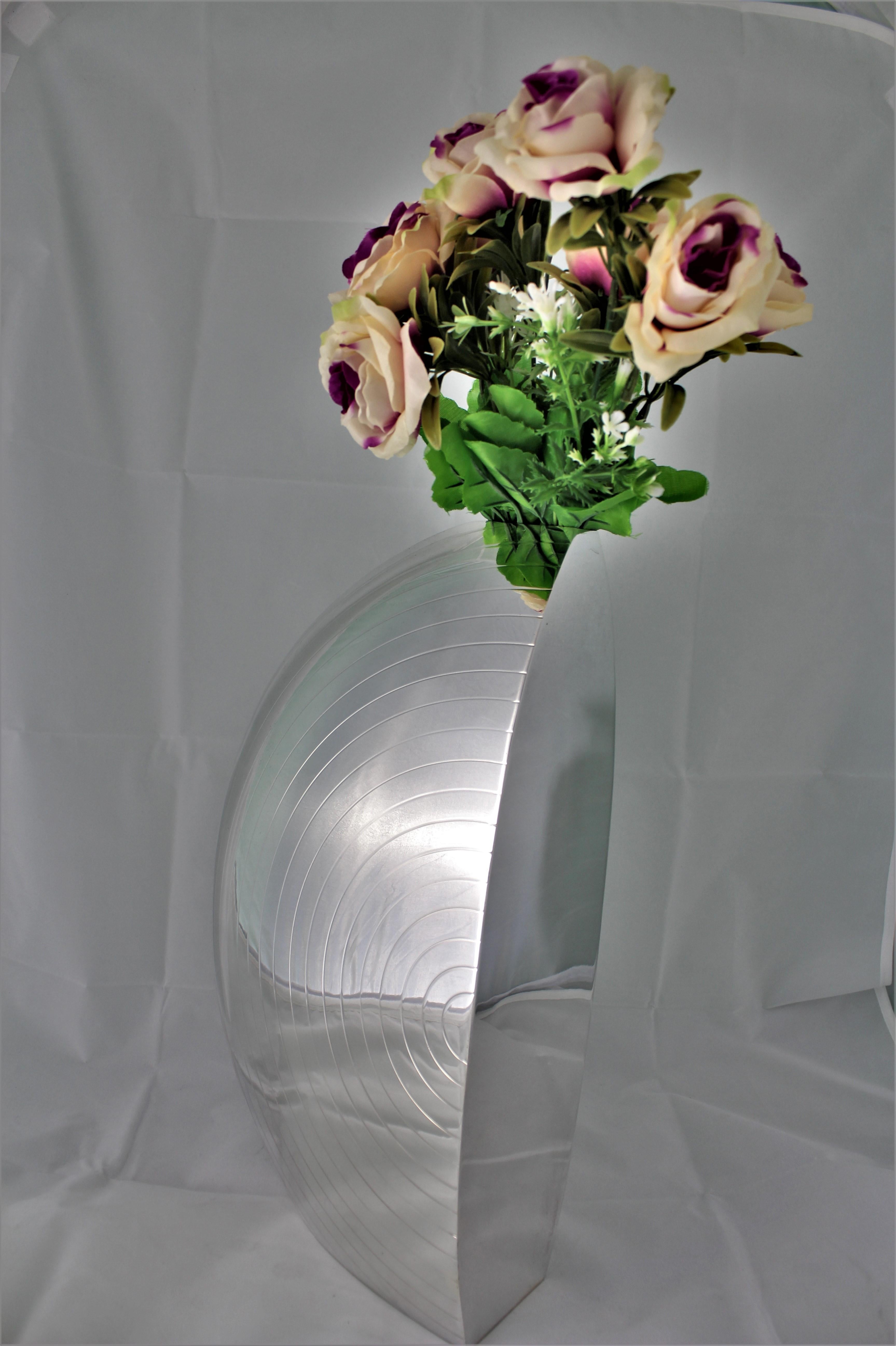 20th Century Futurist Silver Sail Flower Vase by Luigi Diani Milan Italy, 1920s For Sale 1