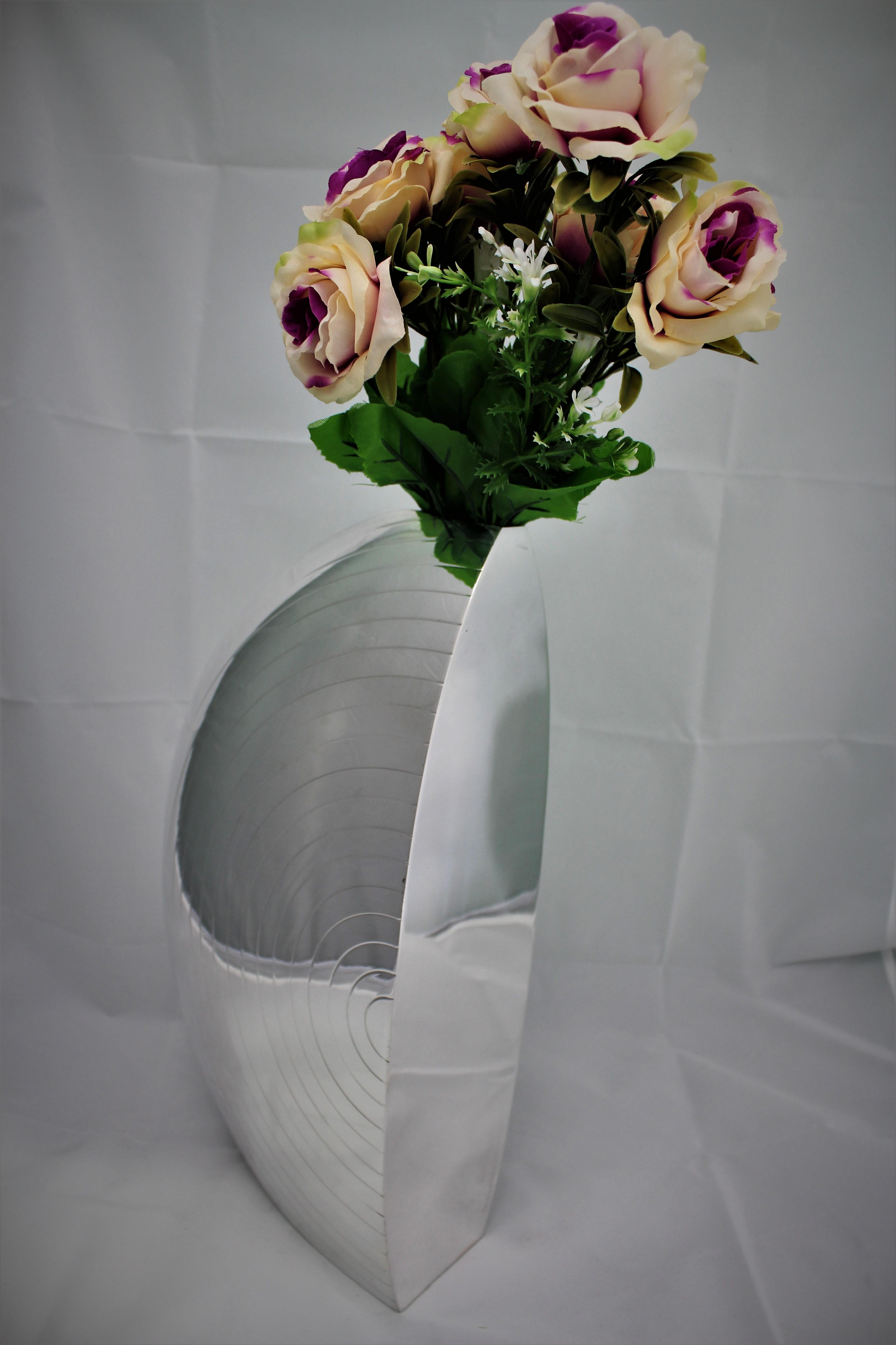 20th Century Futurist Silver Sail Flower Vase by Luigi Diani Milan Italy, 1920s For Sale 2
