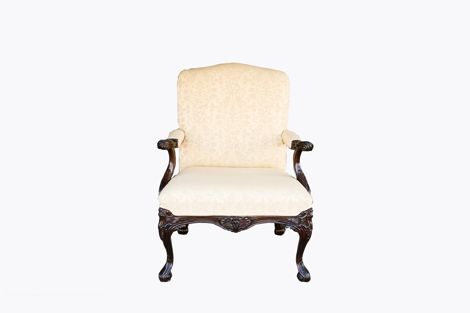European 19th Century Gainsborough Chair For Sale
