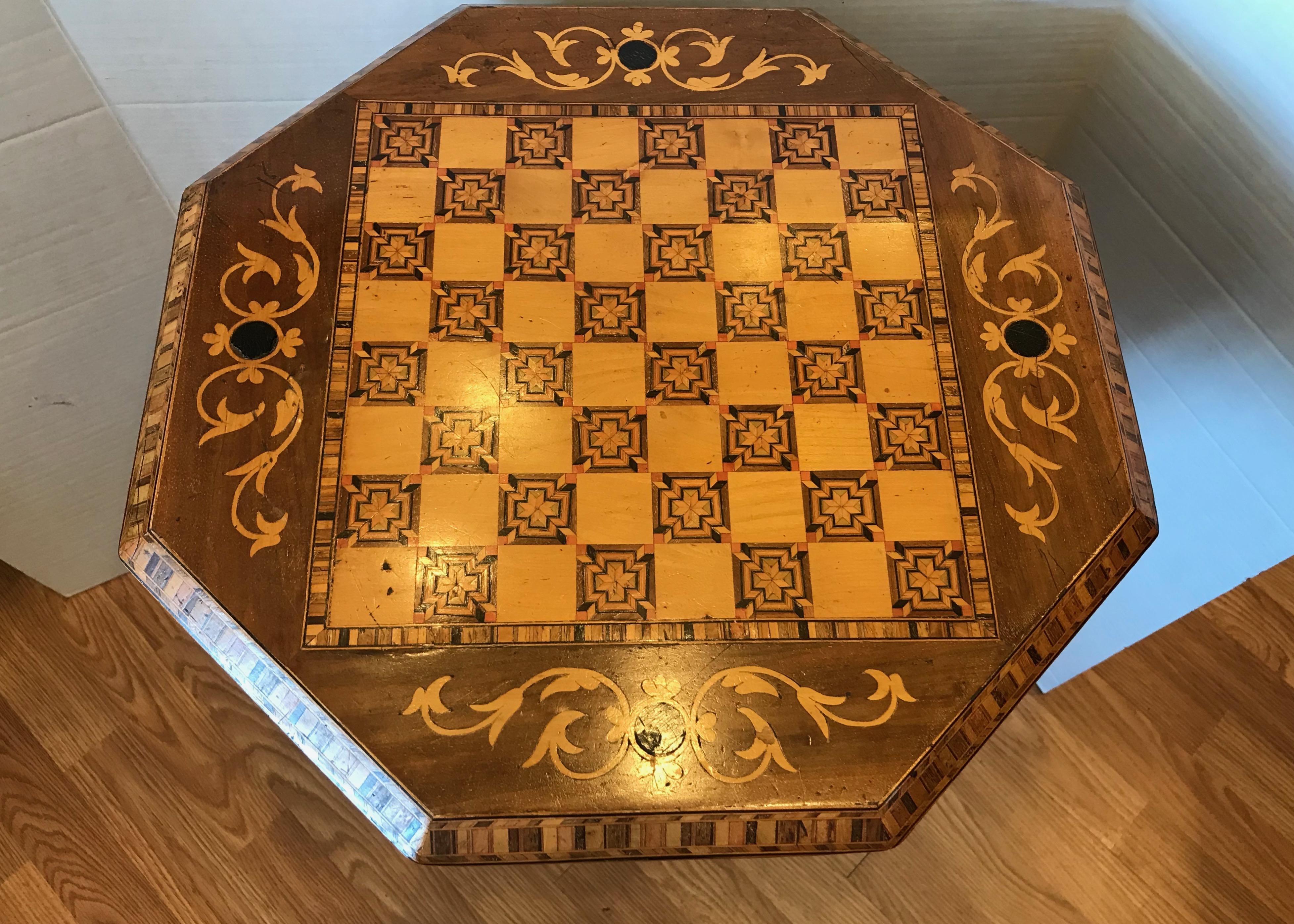 19th Century Game / Work Table In Good Condition In West Palm Beach, FL