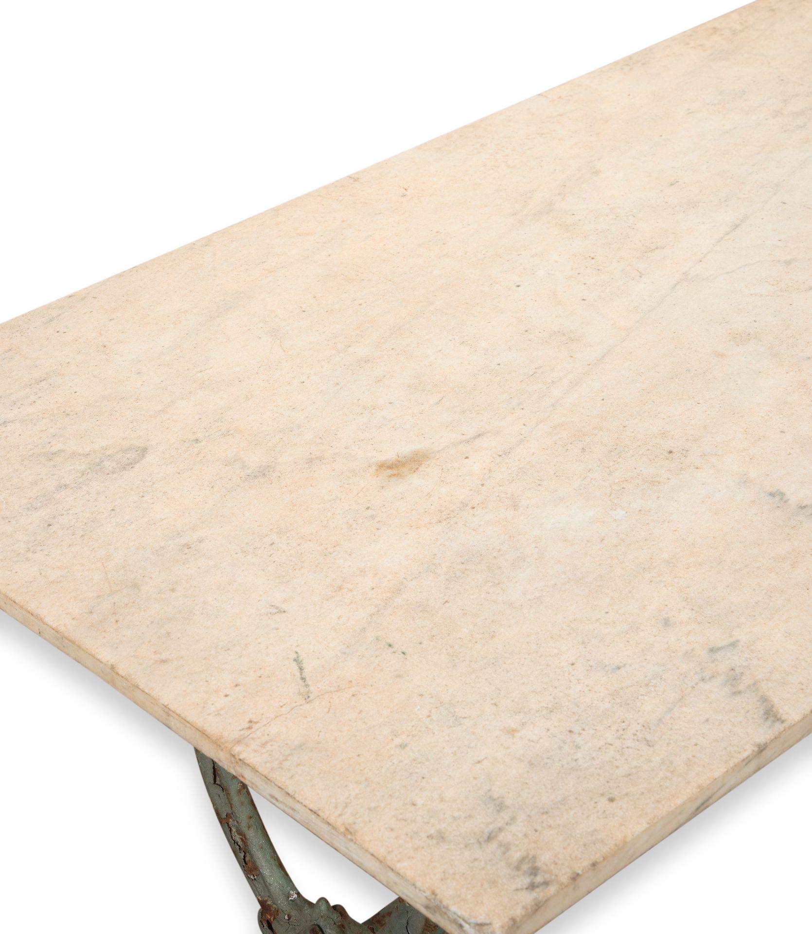 Marble 19th Century Garden Bistro Table For Sale