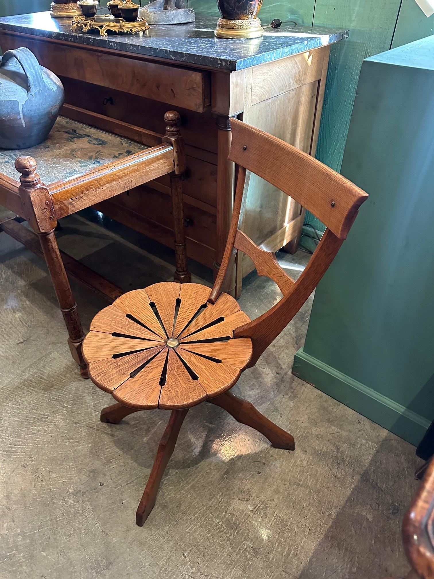 19th Century Garden Patio kitchen Chairs side hallway seats Los Angeles Antiques For Sale 8
