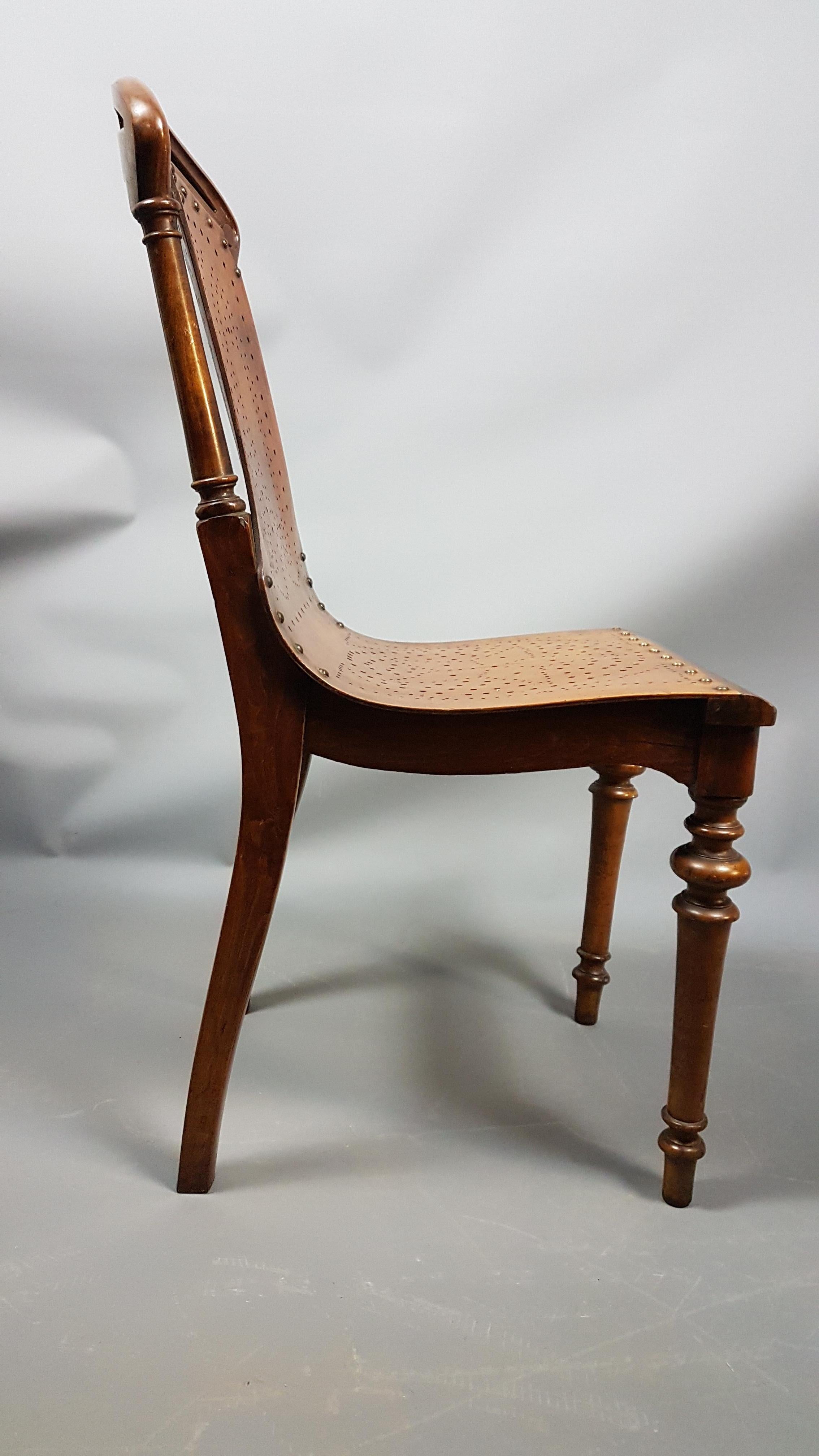 Late 19th Century 19th Century Gardner and Company Chair in Walnut For Sale