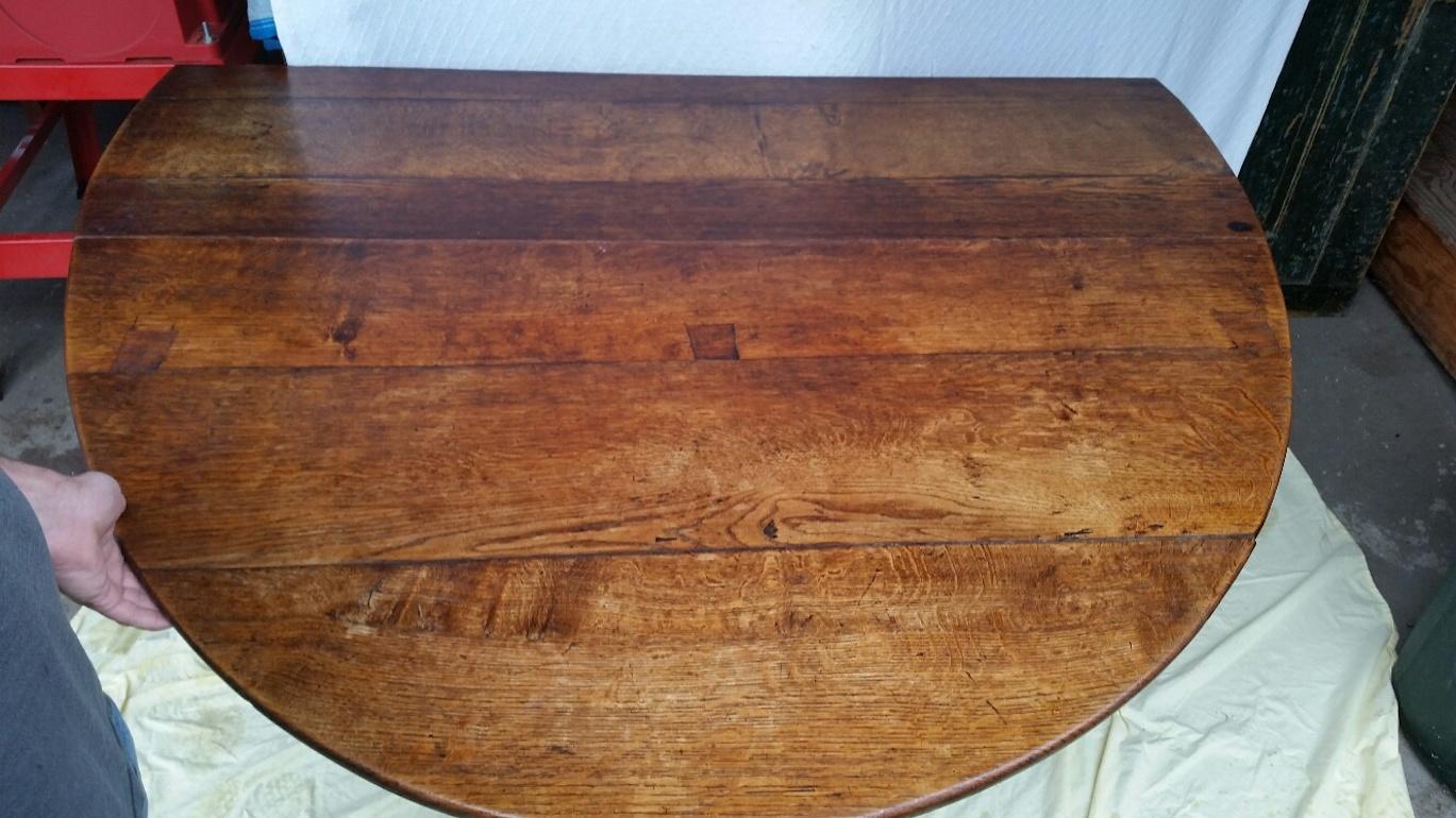 19th Century Gateleg Table with Spiral Turned Legs In Good Condition In Nantucket, MA