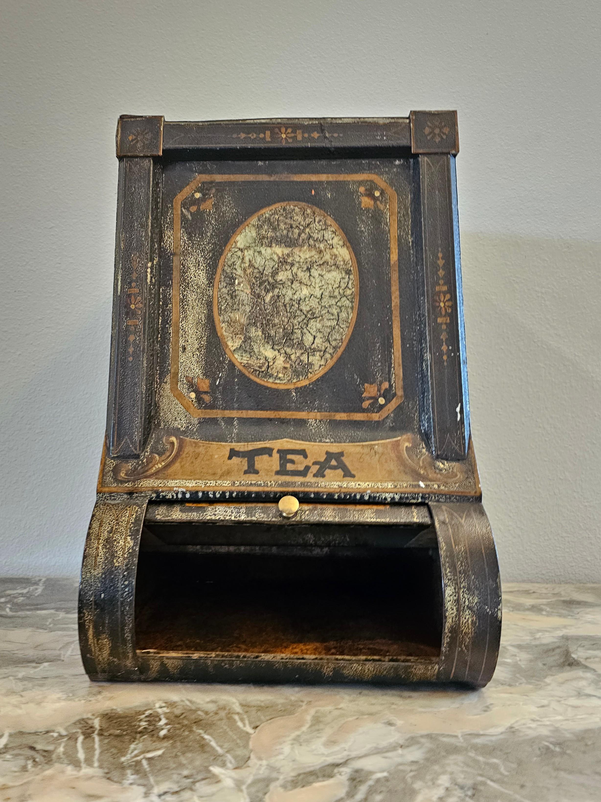 19th Century General Store Counter Tea Bin Dispenser  For Sale 2