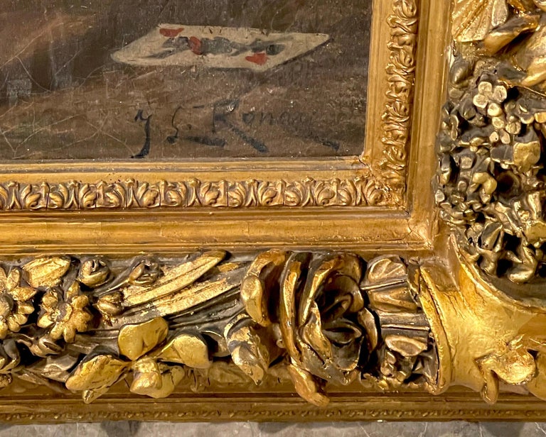 19th Century Genre Beaux Arts Painting 'The Ace of Spades' by J. L