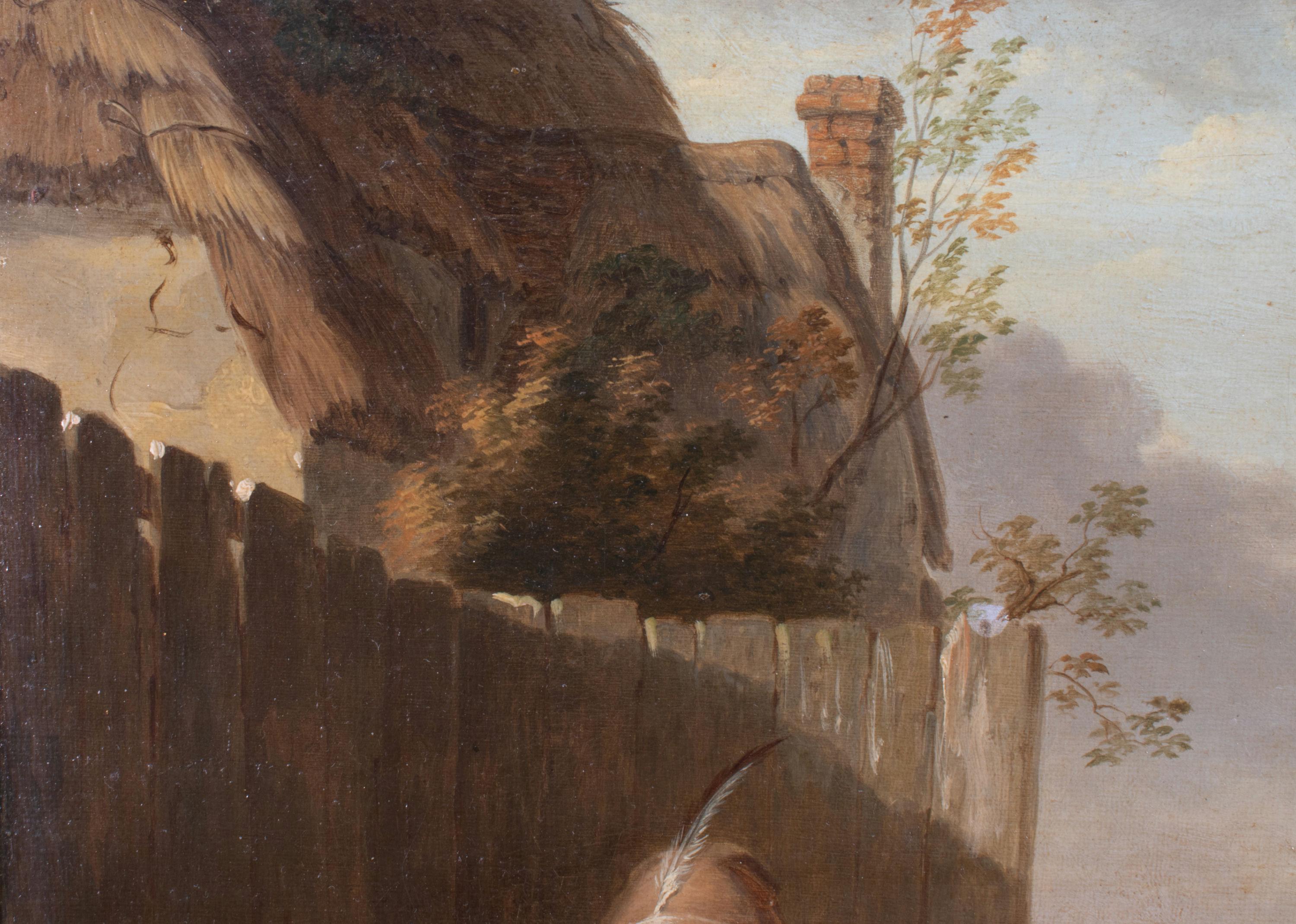 XIXe siècle Huile sur toile du 19ème siècle attribuée à Thomas Webster en vente