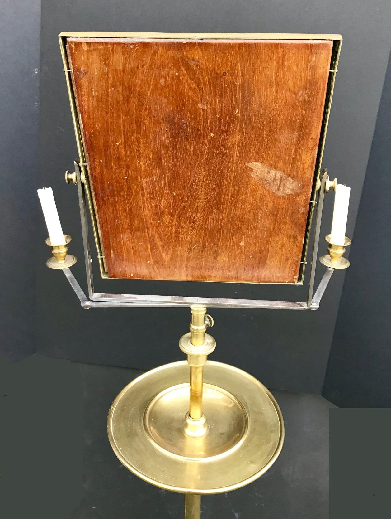 19th Century Gentleman’s English Campaign Shaving Stand and Mirror 5