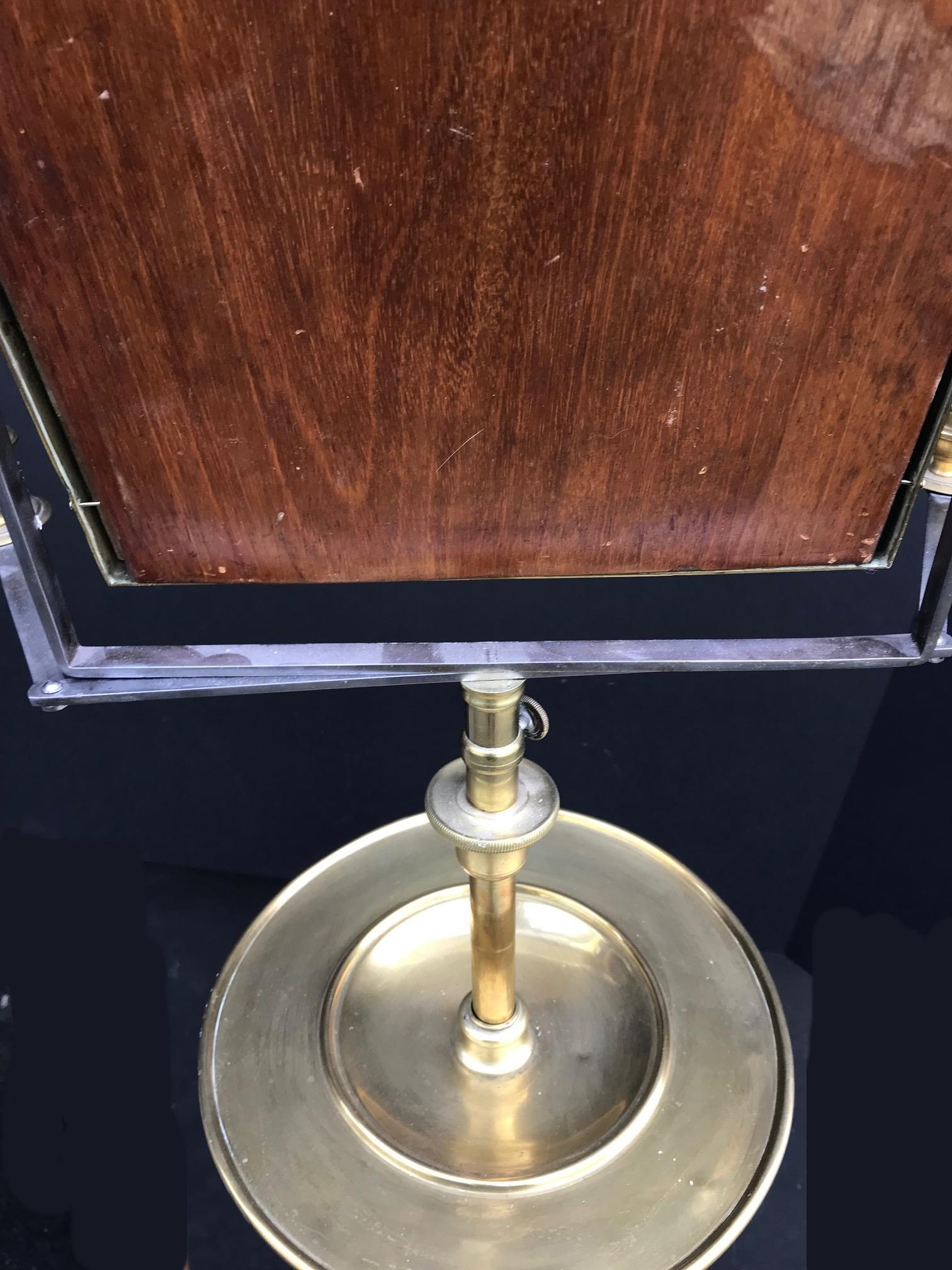 19th Century Gentleman’s English Campaign Shaving Stand and Mirror 6