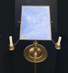 19th Century Gentleman’s English Campaign Shaving Stand and Mirror