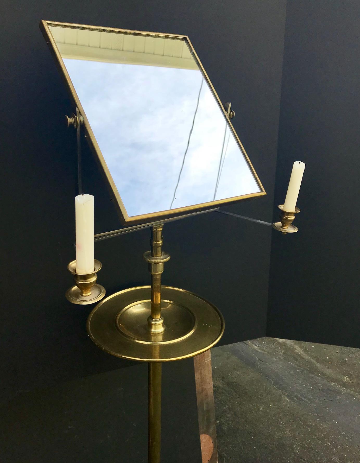 19th Century Gentleman’s English Campaign Shaving Stand and Mirror 3