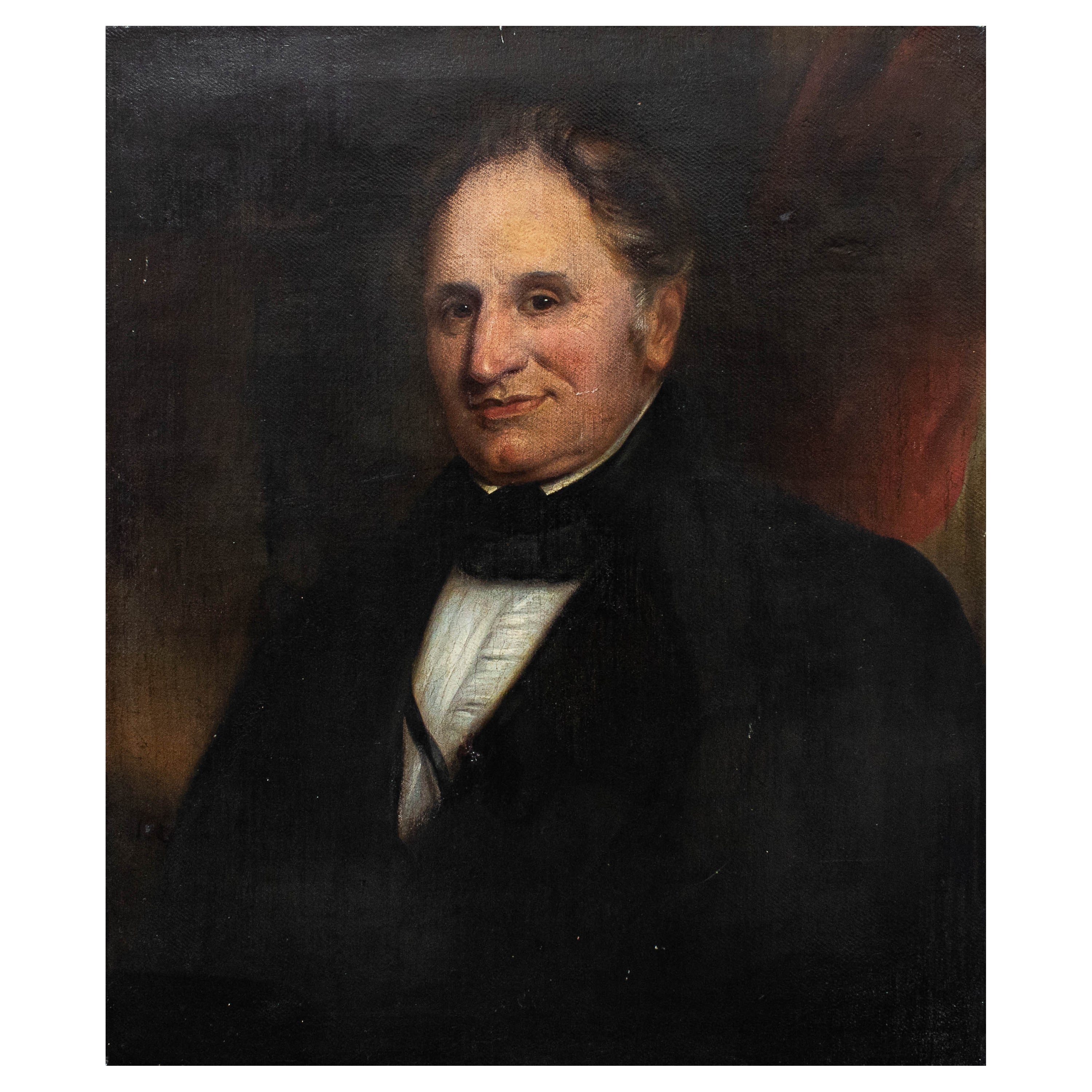 19ème siècle  Portrait d'un gentleman Peinture de l'école anglaise