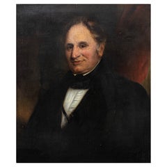 19ème siècle  Portrait d'un gentleman Peinture de l'école anglaise