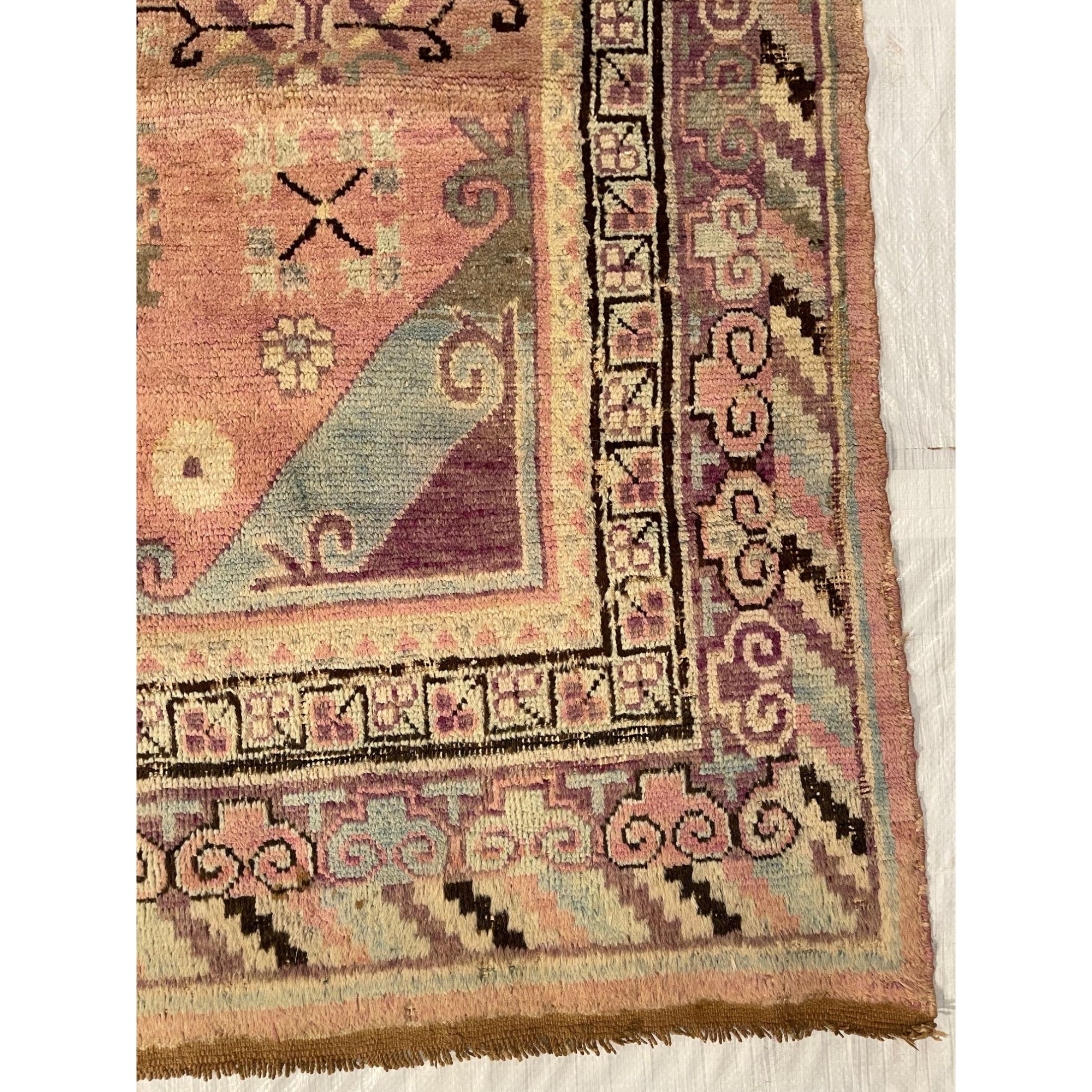 Other 19th Century Geometric Design Samarkand Rug For Sale