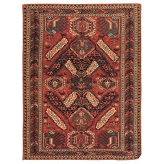 19th Century Geometric Dragon Sumak Caucasian Rug € 9, 000, ca 1870
