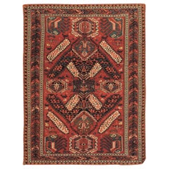 19th Century Geometric Dragon Sumak Caucasian Rug € 9, 000, ca 1870