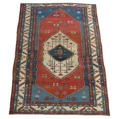 Geometrischer Serapi Heriz-Tabriz-Teppich, Stammeskunst, 19. Jahrhundert