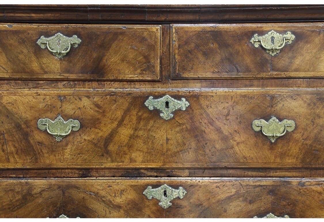 George I 19th Century George 1 Style Walnut Chest on Chest